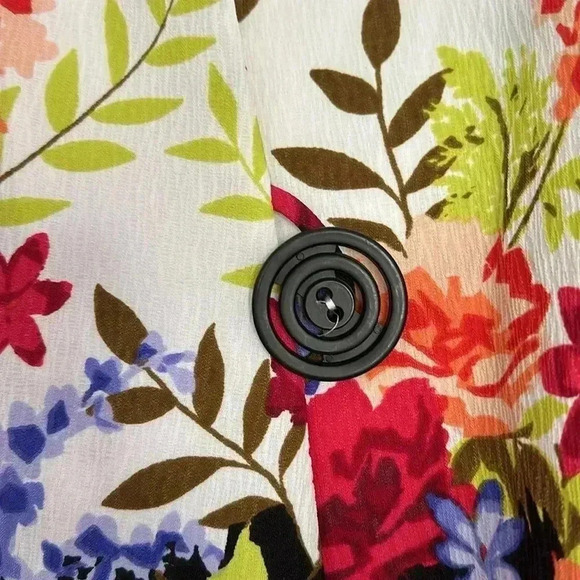 IC by Connie K Floral Jacket Sz L - Picture 7 of 11